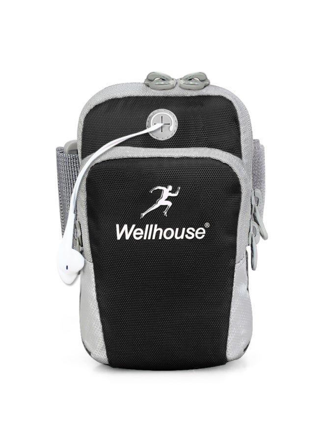 Wellhouse Wellhouse Arm Sleeves, Phone Pouch, Running Armband For Men And Women, Outdoor Sports Arm Covers, Cycling Wristband, Black, Size L - Image 3
