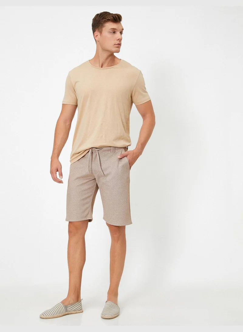 KOTON Medium Rise Pocket Shorts