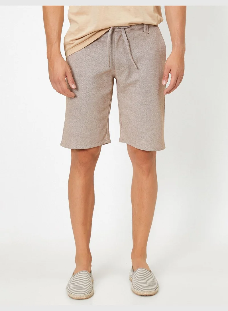 KOTON Medium Rise Pocket Shorts