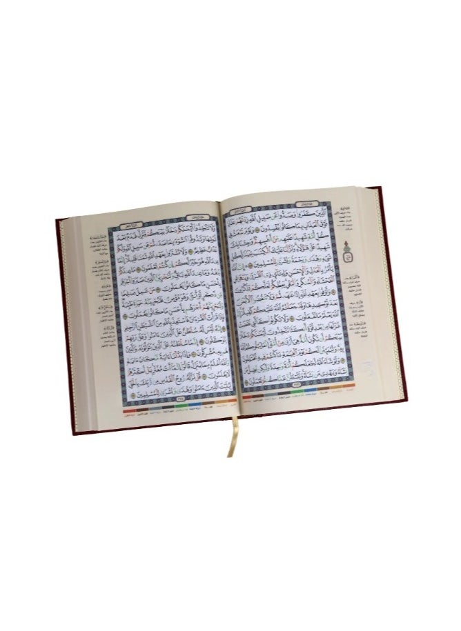 quran karim Tajweed of the Qur’an, with an explanation and explanation of the words of the Qur’an in its margin, medium size, 14×20
