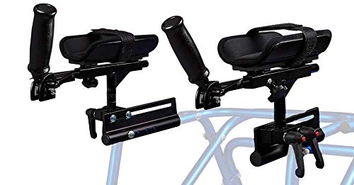 CIRCLE SPECIALTY Adjustable Forearm Platform Support Klip Walker Attachment Angle Adjustable Handgrip Lightweight Aluminum 1Pair Large - Image 2