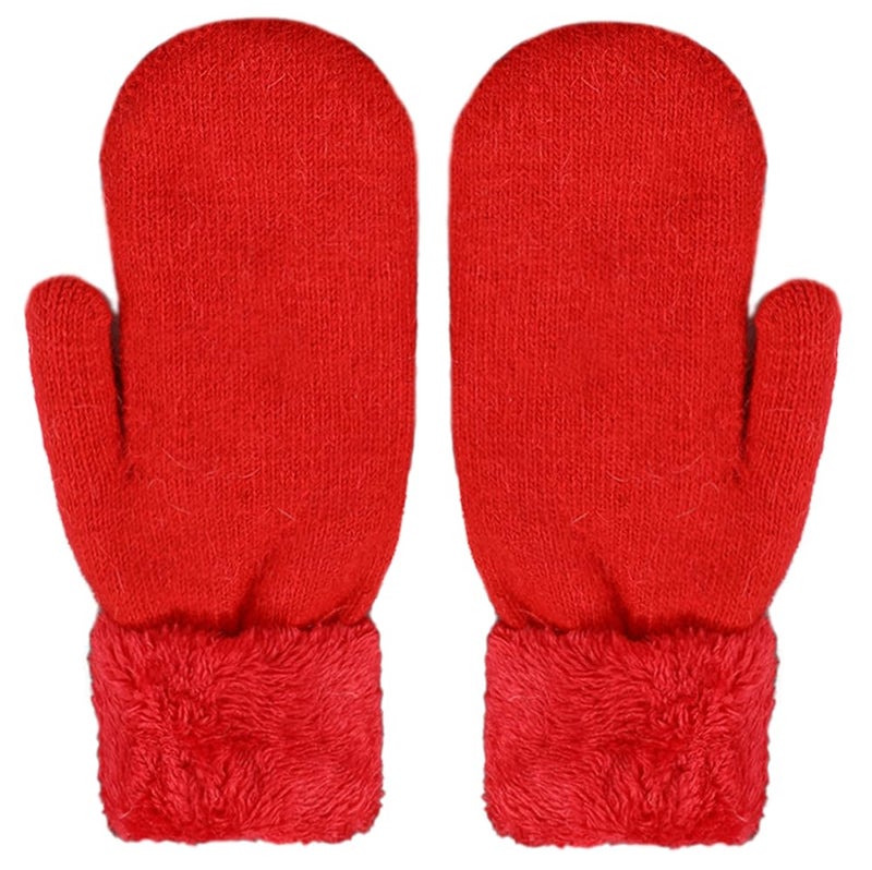 Eohak Women Men Winter Gloves Warm Lining - Winter Knitted Mittens Gloves Cold Weather Gloves - Image 2