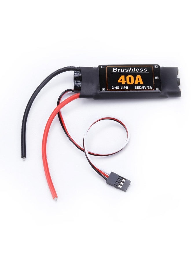 Brushless 30A 40A Brushless Electric Modulation 2S-4S Lithium Battery Fixed Wing Multi-axis XXD Upgraded ESC-Color:40A (2-4S Supported)-short-term Version  - Image 1