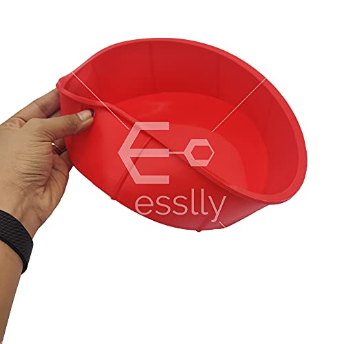 Esslly Round 500g and 1kg Cake Silicone Moulds - Versatile, Food-Grade, BPA-Free, Heat Resistant, Non-Stick Moulds for Baking, Chocolates, Soaps, and Candles - Image 3