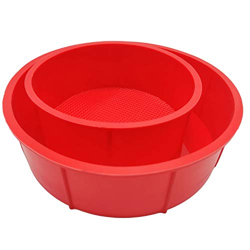 Esslly Round 500g and 1kg Cake Silicone Moulds - Versatile, Food-Grade, BPA-Free, Heat Resistant, Non-Stick Moulds for Baking, Chocolates, Soaps, and Candles - Image 1