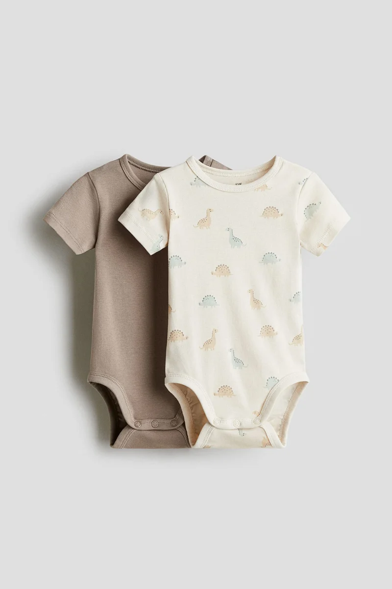 اتش اند ام بودي سوت بأكمام قصيرة - عبوة من قطعتين