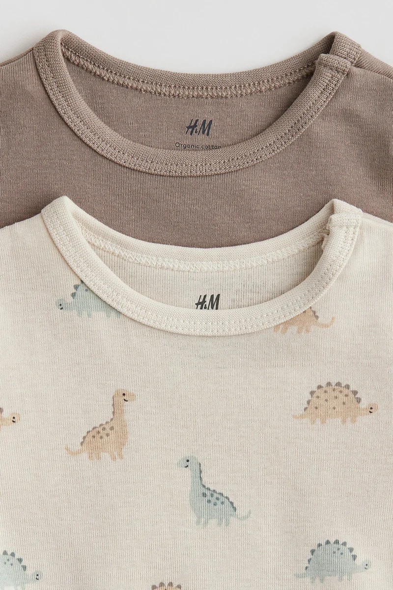 اتش اند ام بودي سوت بأكمام قصيرة - عبوة من قطعتين