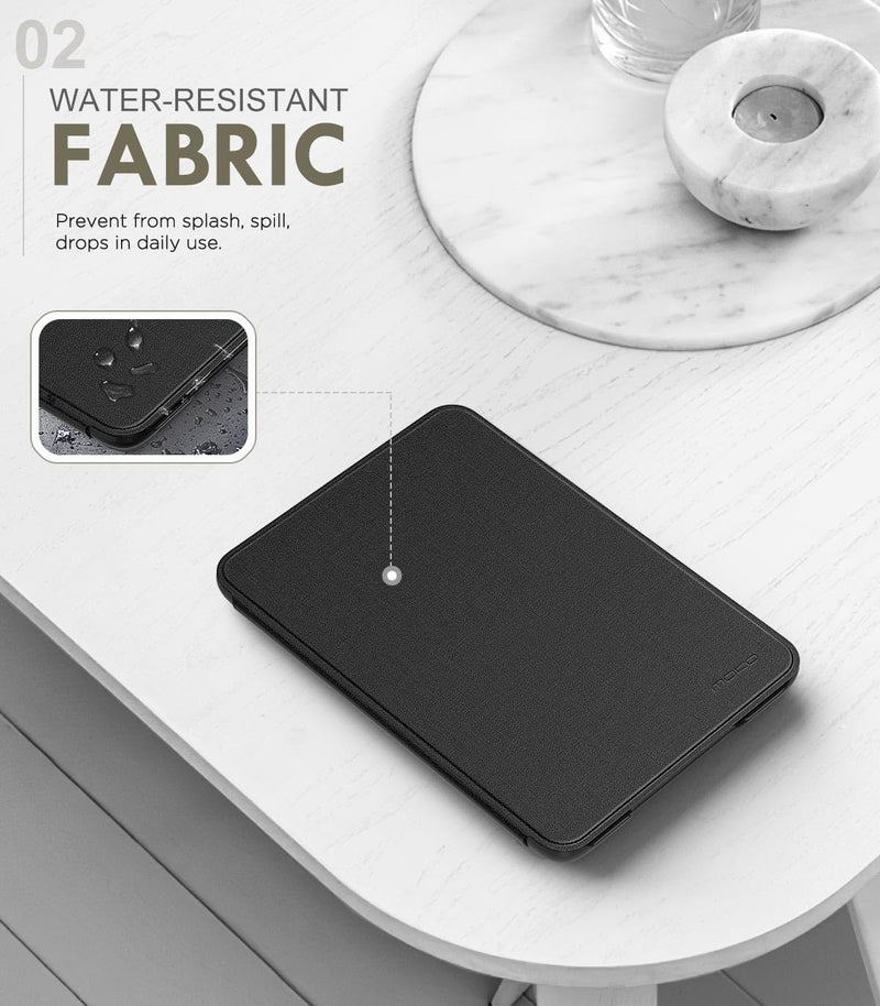 MoKo Case Fits 6" All-New Kindle (11th Generation-2024/2022 Release)& International Version, Lightweight Shell Cover with Auto Wake/Sleep for Kindle 2024/2022 11th Gen e-Reader, Denim Black - Image 3
