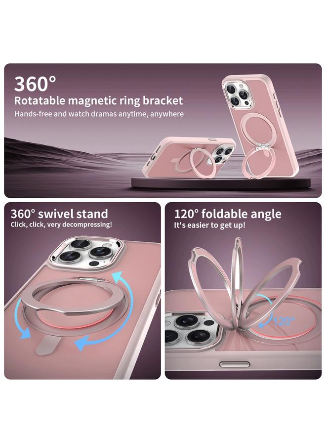 Zaboon Case For iPhone 12 Skin Feel Frosted MagSafe Magnetic Rotating Holder Phone Case - Image 5