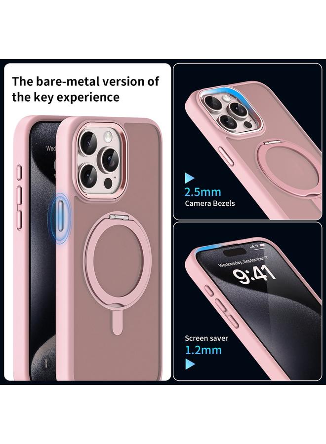 Zaboon Case For iPhone 12 Skin Feel Frosted MagSafe Magnetic Rotating Holder Phone Case - Image 4
