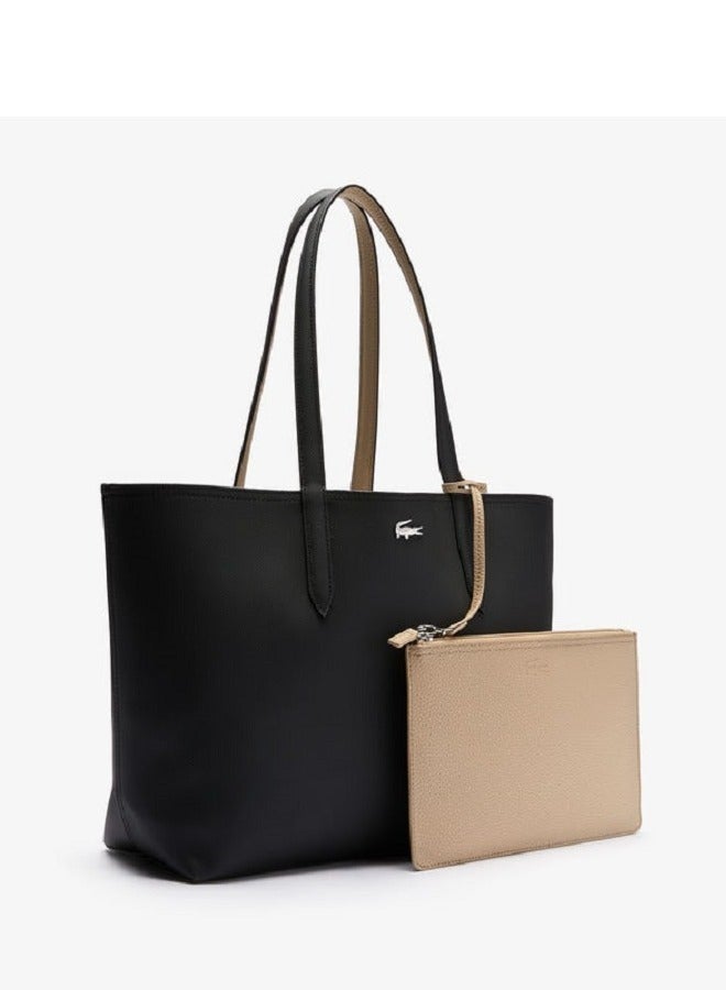 لاكوست حقيبة يد آنا ذات لونين قابلة للعكس M - Image 2