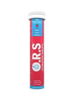 Ors Hydration Tablets With Electrolytes, Strawberry Flavor - 24 Count Pack