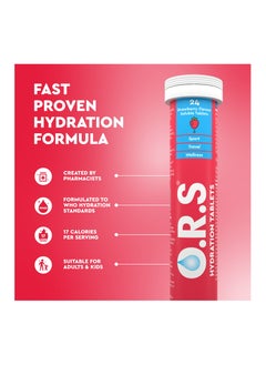 ORS Ors Hydration Tablets With Electrolytes, Strawberry Flavor - 24 Count Pack  - Image 2