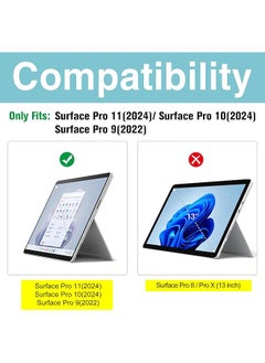 Procases Microsoft Surface Pro 11 10 9 13 Inch Privacy Screen Protector Anti Spy Tempered Glass Ultra Thin Tinted Screen Film Guard For 13.0 Inch Surface Pro 11 10 9 2024 2022 Release  - Image 2