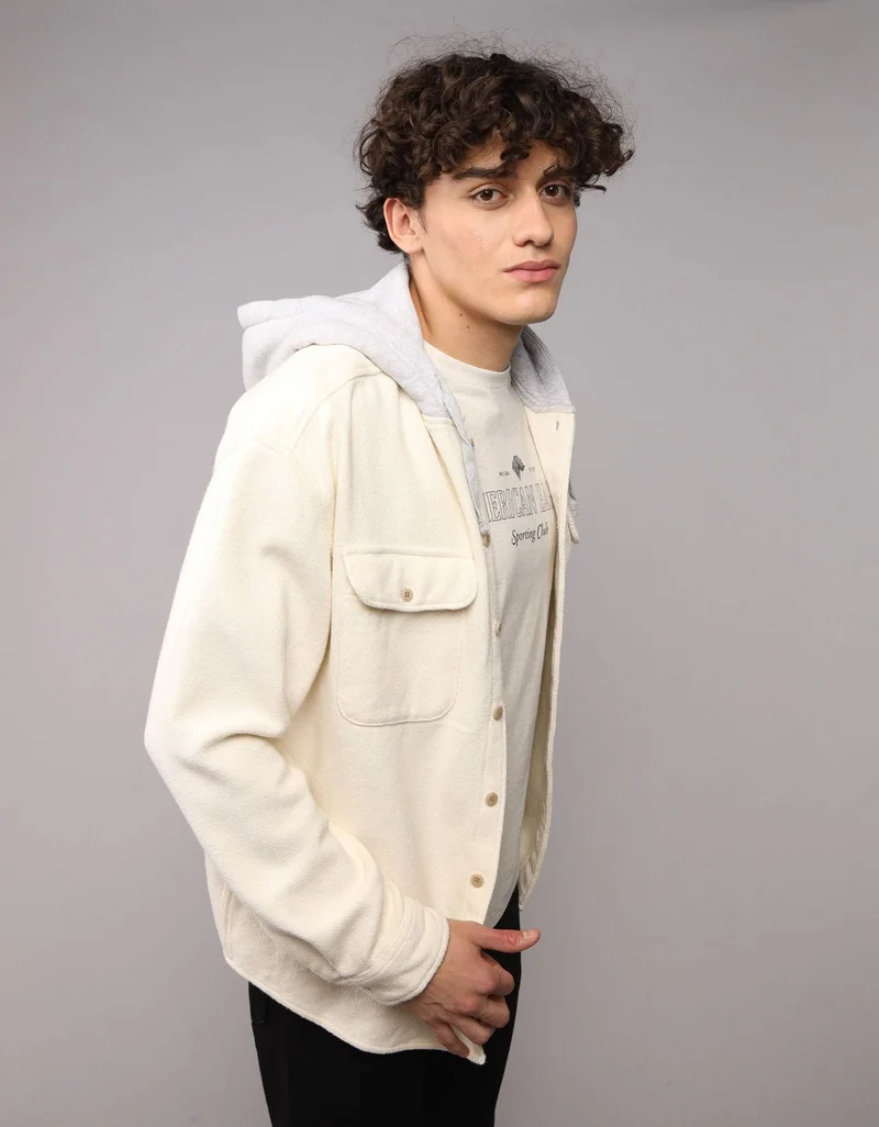 AE Hooded Flannel Shirt