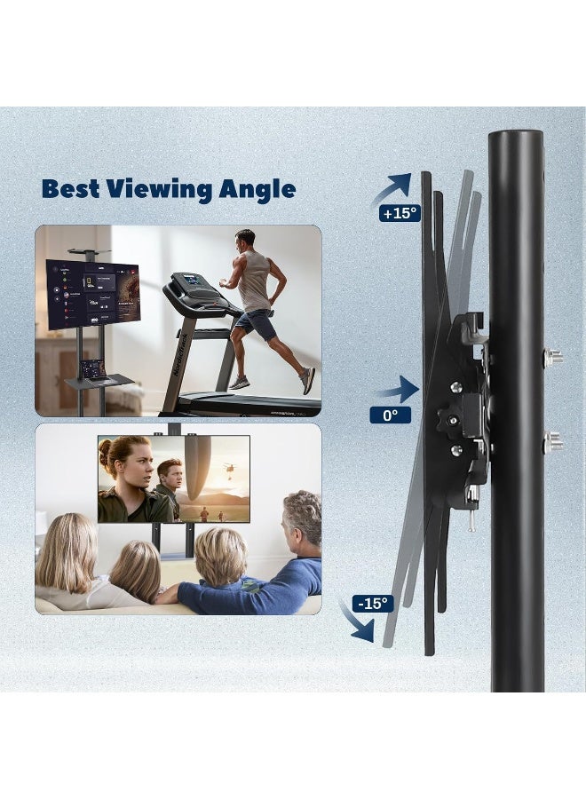 سكاي تاتش حامل تلفزيون متنقل مع عربة تلفزيون متحركة لمقاس 32-65 بوصة - Image 5