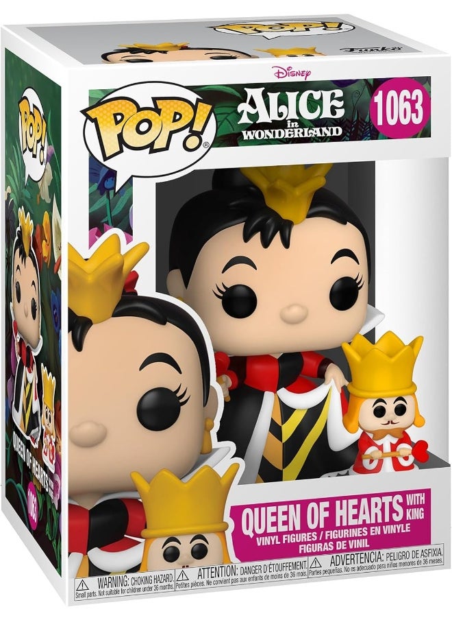 Funko Funko Pop! and Buddy Disney: Alice 70th– Queen Of Hearts With King - Alice In Wonderland - Collectable Vinyl Figure - Gift Idea - Official Merchandise - Toys for Kids & Adults - Movies Fans  - Image 1