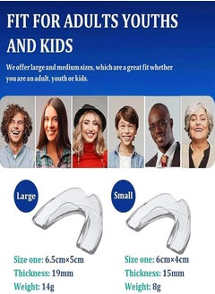 HaLunhi Mouth Guard for Grinding Teeth at Night 4 Pcs Mouthguards for Grinding of Teeth Night Guards for Teeth Grinding Reusable Mouth Guard for Clenching Teeth at Night Nightguards for Grinding Teeth  - Image 3