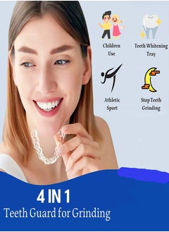HaLunhi Mouth Guard for Grinding Teeth at Night 4 Pcs Mouthguards for Grinding of Teeth Night Guards for Teeth Grinding Reusable Mouth Guard for Clenching Teeth at Night Nightguards for Grinding Teeth  - Image 2