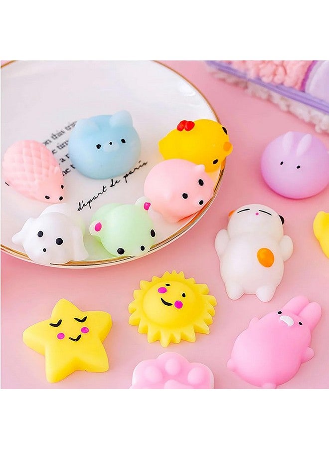 LABEAUTE Kawaii Mochi Squishy Toys - Mini Animal Squishies, Pinata Khoi Bag Treats/ fillers, for Kids Birthday, Party Favors (Assorted, 10 Pack) - Image 2