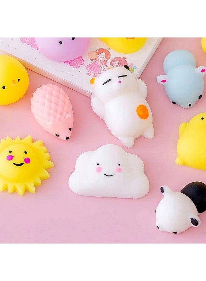 LABEAUTE Kawaii Mochi Squishy Toys - Mini Animal Squishies, Pinata Khoi Bag Treats/ fillers, for Kids Birthday, Party Favors (Assorted, 10 Pack) - Image 1