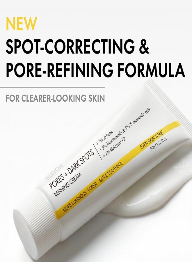 EELHOE Pores + Dark Spots Refining Cream with Arbutin, Niacinamide, Tranexamic Acid & Melazero | Pore-Minimizing, Gentle & Hydrating Daily Moisturizer, Suitable for Sensitive Skin, 50g (1 Pack - Image 2