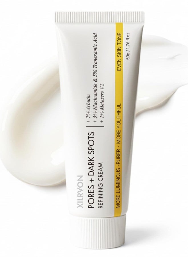 EELHOE Pores + Dark Spots Refining Cream with Arbutin, Niacinamide, Tranexamic Acid & Melazero | Pore-Minimizing, Gentle & Hydrating Daily Moisturizer, Suitable for Sensitive Skin, 50g (1 Pack - Image 1