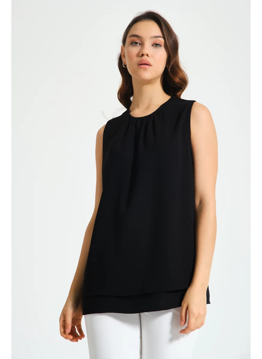 MIZALLE SLEEVELESS BLOUSE