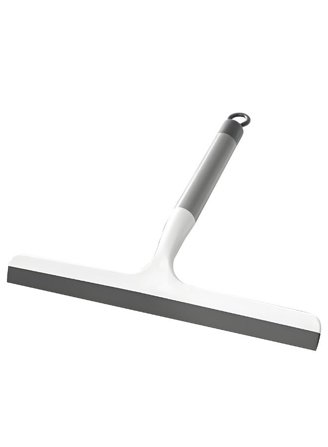 Cleaning Shower Squeegee, Window Washer Squeegee with Rubber Blade for Glass Doors, Bathroom, Mirrors, Window Cars and Tile Walls, Grey - Image 1