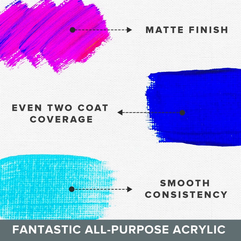 DecoArt Acrylic 2 oz 12 Count Brights Craft Paint Value Pack, 2 Fl Oz (Pack of 12), 24 Oz - Image 3