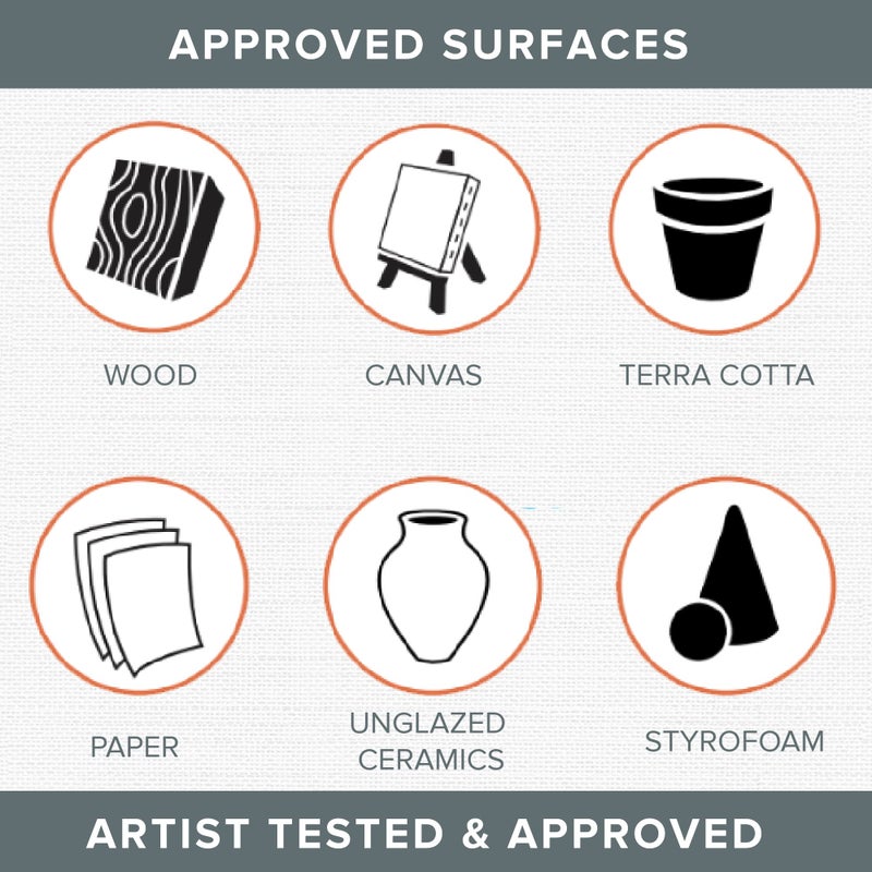 DecoArt Acrylic 2 oz 12 Count Brights Craft Paint Value Pack, 2 Fl Oz (Pack of 12), 24 Oz - Image 4