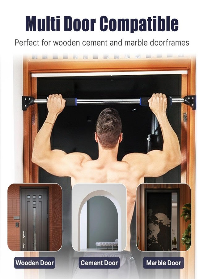 ROMIX Pull Up Bar for Doorway Chin Up Bar, No Screws Door Frame Width Locking Adjustable 72-97cm (28-38 in) Body Fitness Training Equipment, Strength Training Pull-up Bars for Home Gym, Max Load 440lb - Image 4