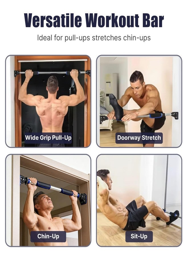 ROMIX Pull Up Bar for Doorway Chin Up Bar, No Screws Door Frame Width Locking Adjustable 72-97cm (28-38 in) Body Fitness Training Equipment, Strength Training Pull-up Bars for Home Gym, Max Load 440lb - Image 5