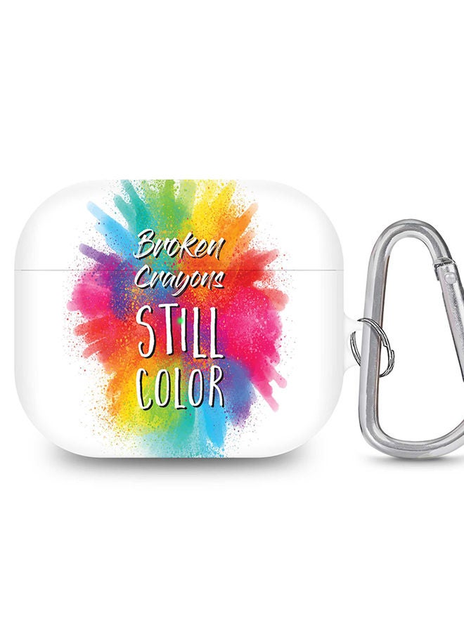 Stylizedd StylePods Case for Airpods 3rd Gen Case With Anti-Lost Keychain -  Broken Colors - Image 1