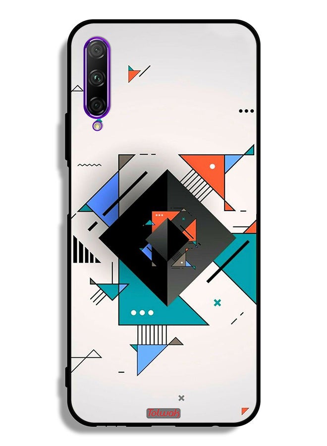 Tolwak Honor 9X Pro Protective Case Cover Square And Triangle Shapes Abstract Pattern - Image 2