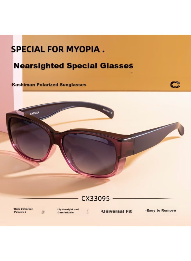 Caxman Sunglasses For Nearsighted Men And Women, Polarized Clip-On Lenses, Driving Glasses - Image 5
