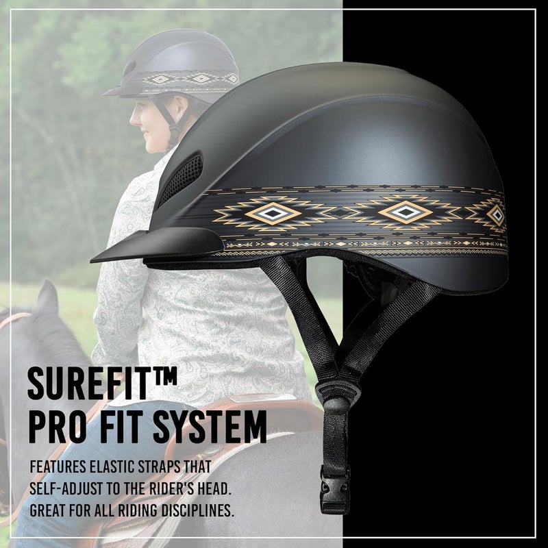 Troxel Rebel Bold Horse Riding Helmet, Low-Profile, Light, Adjustable Design, Safety Horseback Riding Gear - Image 4