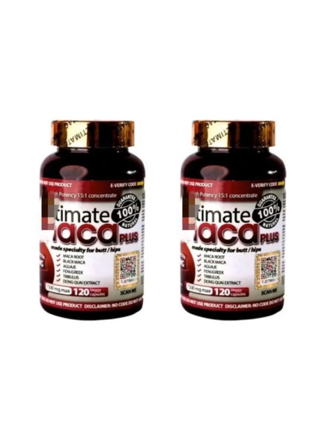 2 Pcs for curve and  7500 mg max 120 Veggy Capsules, Natural Beauty and Wellness Support for Radiant Skin and Energy