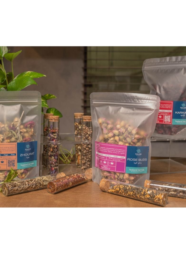 Tealand Herbal Rose Buds Tea Antioxidant Rich Natural & Pure Taste 120g - Image 4