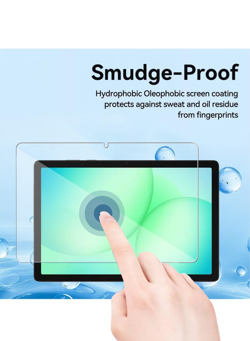واقي شاشة سامسونج جالاكسي تاب A11 بلس (عبوة من قطعتين)، فيلم حماية شاشة من الزجاج المقوى عالي الوضوح، مقاوم للخدوش، خالٍ من الفقاعات، شفافية عالية، واقي شاشة لمس دقيق لجهاز سامسونج جالاكسي تاب A11 بلس - Image 5