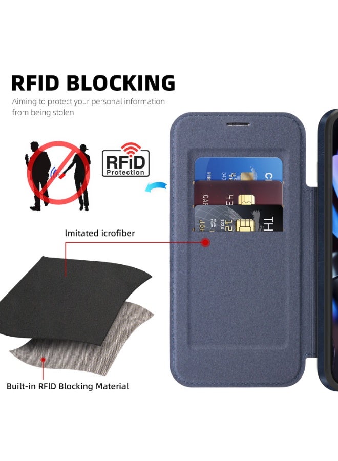 حافظة محفظة قلابة مغناطيسية لهاتف جوجل بيكسل 10/9 برو XL، غطاء مقاوم للصدمات مع حجب RFID - Image 3