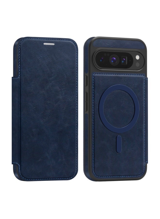 حافظة محفظة قلابة مغناطيسية لهاتف جوجل بيكسل 10/9 برو XL، غطاء مقاوم للصدمات مع حجب RFID - Image 1