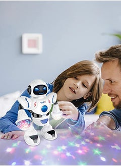 GROIC Walking Robot Toys for Kids - 360° Body Spinning Dancing Robot Toy with LED Lights Flashing and Music, Smart Interactive Electronic Kids Robot Toy, Baby Walking Toy for Toddler Boys and Girls  - Image 3