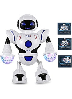 GROIC Walking Robot Toys for Kids - 360° Body Spinning Dancing Robot Toy with LED Lights Flashing and Music, Smart Interactive Electronic Kids Robot Toy, Baby Walking Toy for Toddler Boys and Girls  - Image 2