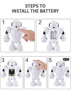 GROIC Walking Robot Toys for Kids - 360° Body Spinning Dancing Robot Toy with LED Lights Flashing and Music, Smart Interactive Electronic Kids Robot Toy, Baby Walking Toy for Toddler Boys and Girls  - Image 5