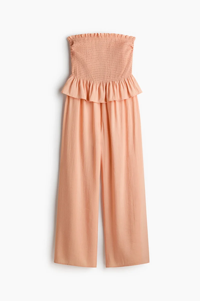 H&M Smocked bandeau jumpsuit