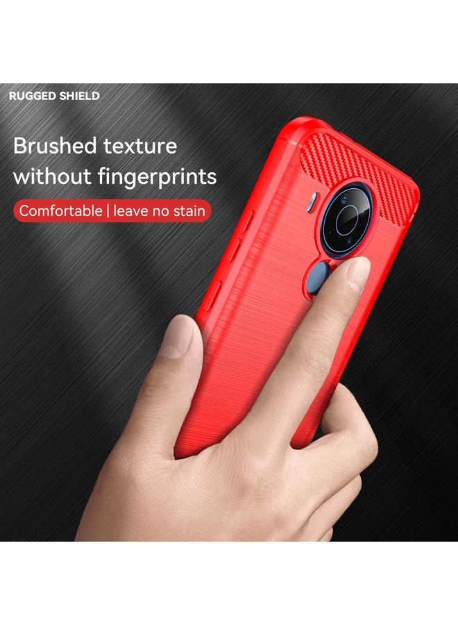 إيروريكس جراب لهاتف Nokia 5.4 مصنوع من ألياف الكربون المصقولة ومصنوع من مادة TPU - Image 3