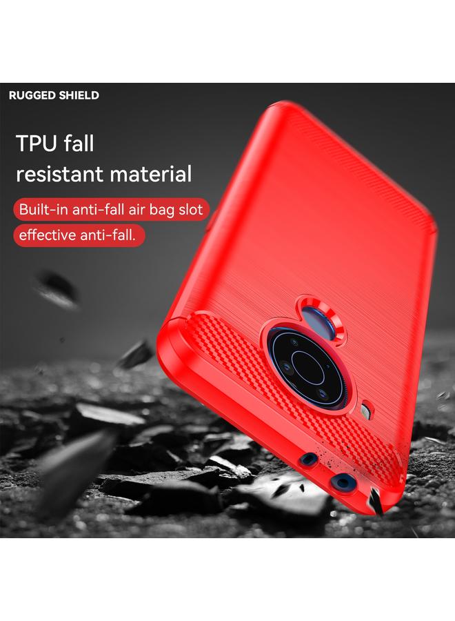 إيروريكس جراب لهاتف Nokia 5.4 مصنوع من ألياف الكربون المصقولة ومصنوع من مادة TPU - Image 4