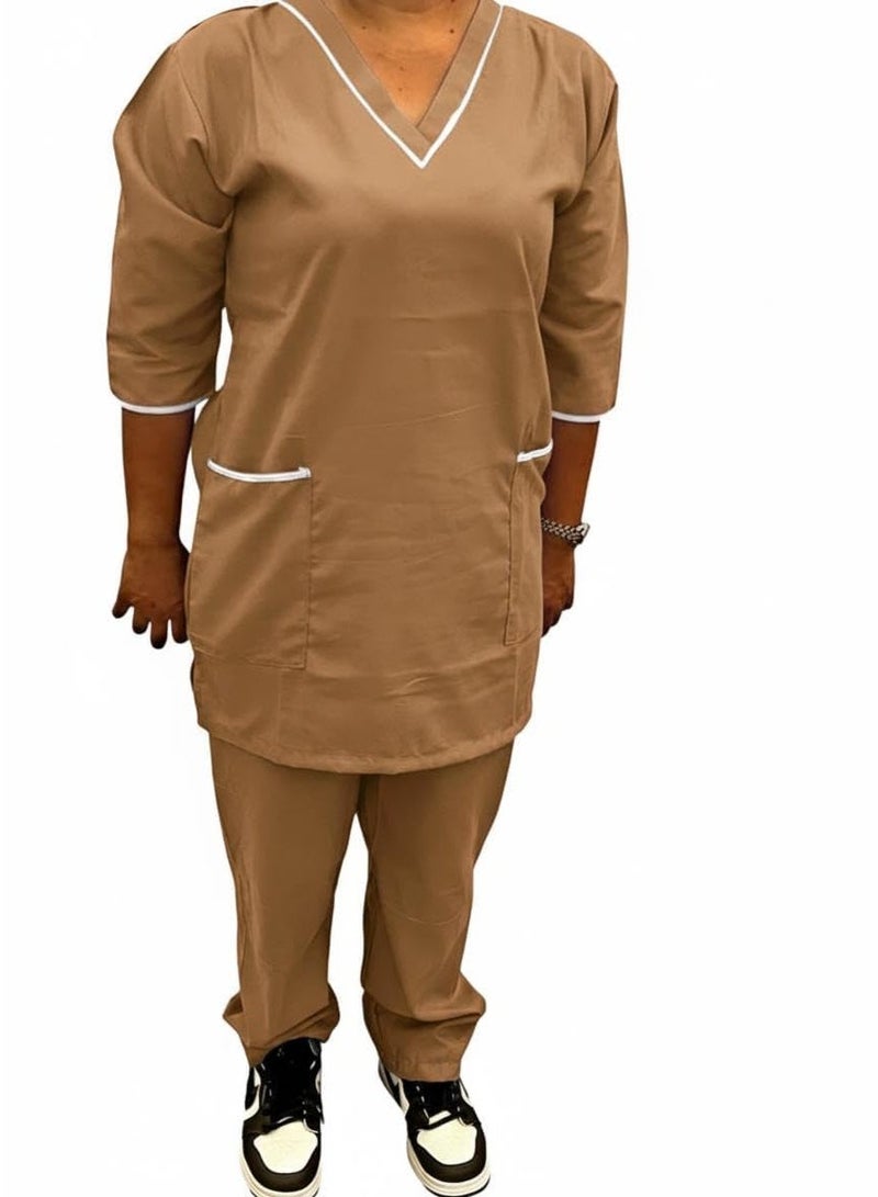 4 Pieces Uniform Cleaning Suit for Domestic Workers - Image 2