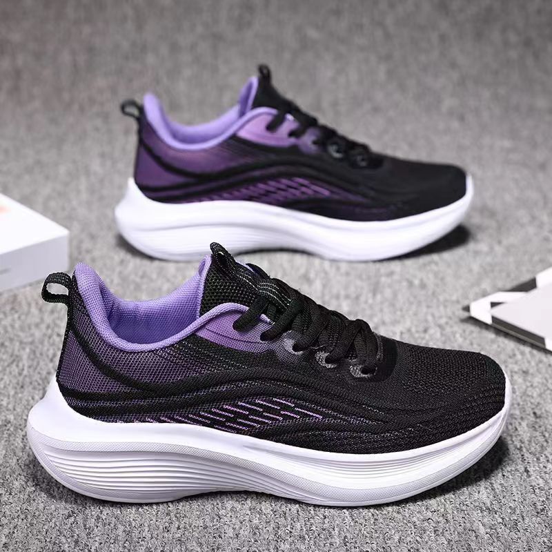 Non-Slip Soft Bottom Wear-Resistant Mesh Breathable Casual Shoes All-Match Ins Ultra Light Running Women'S Shoes - Image 2